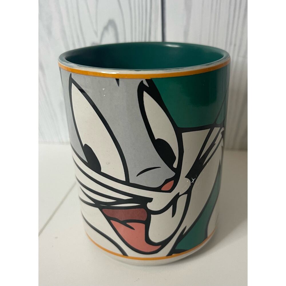 Gibson Bugs Bunny Mug Warner Bros. Looney Tunes Coffee Mug Cup Geeen, 1998
